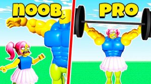СИМУЛЯТОР КАЧКА от НУБА до ПРО в Lifting Heroes Roblox!