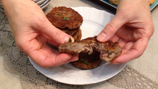 Постные котлеты из фасоли с картофелем