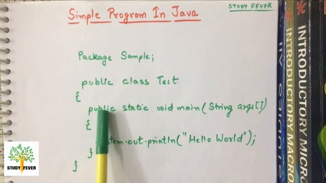 Simple Program in Java "Hello World" || Explanation || Study Fever смотреть онлайн