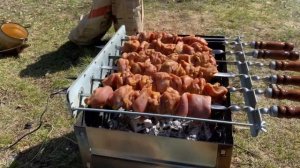 Вращатель для шампуров электрический.