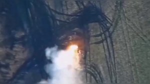 Кадры уничтожения САУ KRAB ударом БПЛА Ланцет