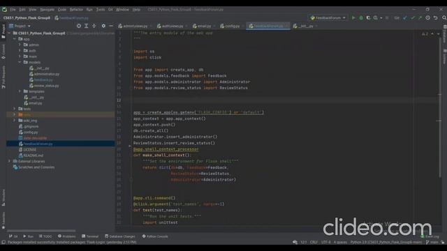 FeedbackForum Using Python Flask Framework смотреть онлайн