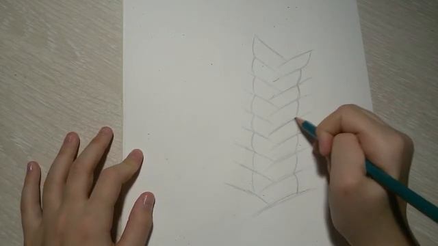 Как нарисовать косу карандашом|Видеоурок| смотреть онлайн