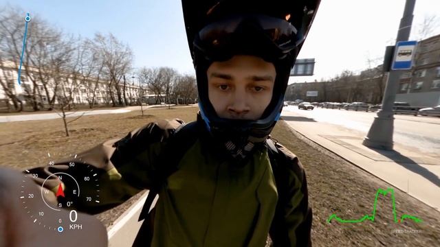 Тест максимальной скорости и экстренного торможения на GotWay MSX 84V с логами смотреть онлайн