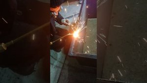 Сварка пропаном бака-мойки