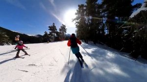 Горные лыжи. Архыз: трасса №2 "Персеиды". 2023г.