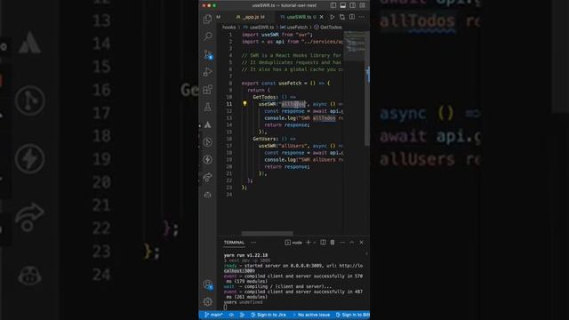 Next.js SWR with Axios in 57 seconds ? ?