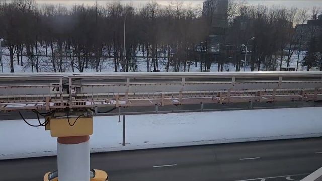 Московский монорельс. Улица Сергея Эйзенштейна – Тимирязевская (левый борт). 08.02.2023. смотреть онлайн