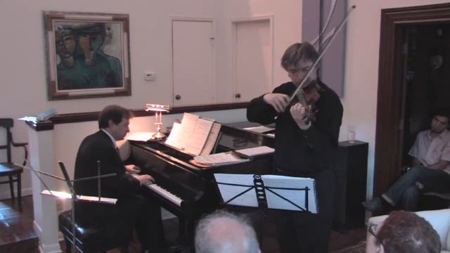 Sergei Galperin violin Mozart Sonata for violin and piano in G. 2 mvt Scott Holshouser piano