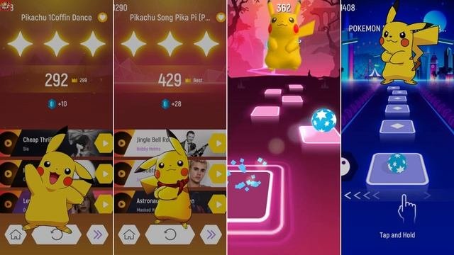 Pikachu Vs Pikachu Vs Pikachu Vs Pikachu - Tiles Hop EDM Rush