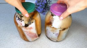Самое вкусное сало. Сало в банке. Идеальная закуска. Сало в рассоле