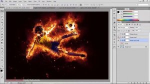 Amazing Fire Flames Photo Effect Photoshop CS6 Tutorial