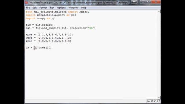 3D Bar Charts in Python and Matplotlib смотреть онлайн