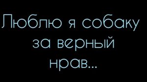 Эдуард Асадов -  Люблю я собаку за верный нрав... Стих