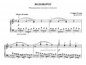 Геллер С. "Водоворот"_  Этюд ор.45, № 23