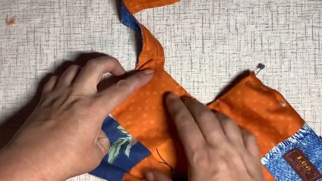 СУМКА-ТЮЛЬПАН!  Простая схема! Пэчворк из квадратов.