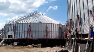 Подъем силосной бочки