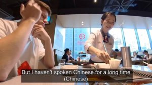 Shocked the Whole Restaurant by Speaking Chinese and Korean, and Dancing