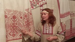 Этнокультурная стационарная музейная выставка домотканых рушников из льна «Льняные смотрины»