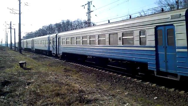 Десятивагонка Эр9м-511 Региональный поезд #868 Жмеринка-Киев ст.Боярка смотреть онлайн