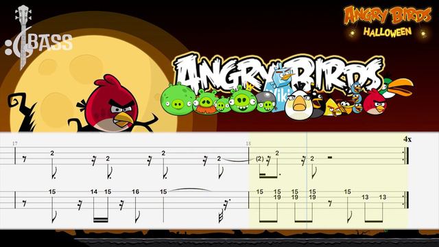 Angry Bird Theme - Bass Tabs Tutorial By @ChamisBass
