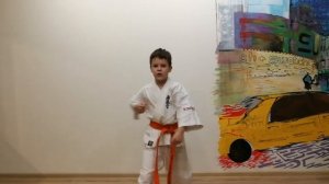 Ката на 9 кю. Каратэ Киокушинкай. Тайкёку соно ни.