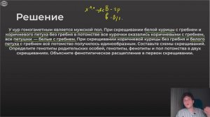 ЕГЭ Биология | ЗАДАЧА ПО ГЕНЕТИКЕ. Крисс-кросс наследование