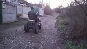 Первый выезд на самодельном минитракторе с мотором от дельты