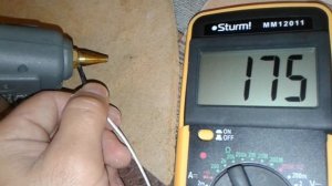 Измеряем температуру сопла и клея термоклеевого пистолета. Glue gun temperature