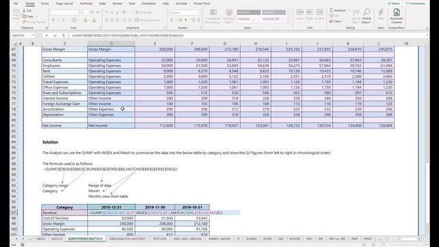 Sumif With Index (Match) Formula in Excel смотреть онлайн