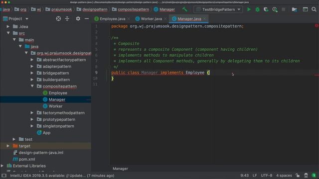 Software design patterns in Java - Composite pattern