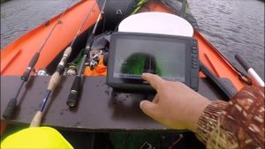промер глубины устье р.Ампута эхолотом Garmin Echomap plus 92sw