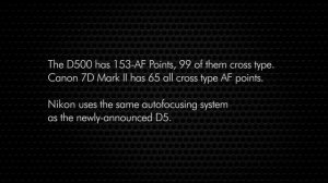 Nikon D500 vs Canon EOS 7D Mark II