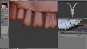 Goat Skull - Blender Sculpting Timelapse / Tutorial (EN)