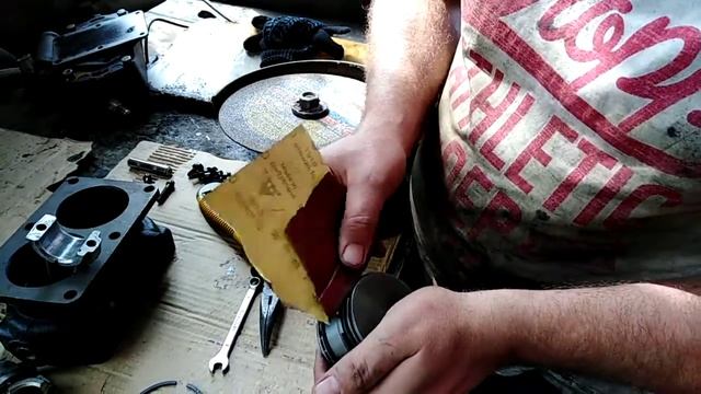 Разточка поршня под размер кольца
