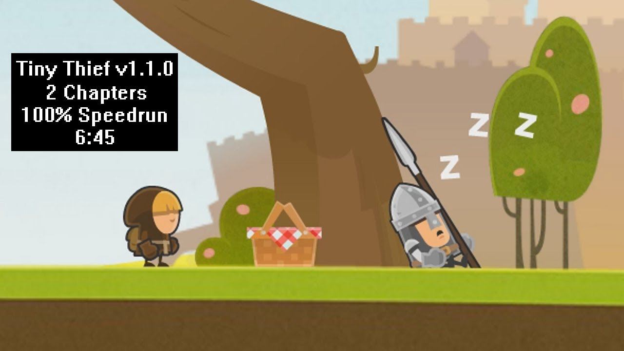 [Спидран] Tiny Thief v1.1.0 2 Chapters 100% (Speedrun) 6:45 смотреть онлайн