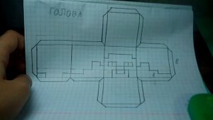 Minecraft из бумаги. Стив ___#1#___