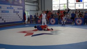 Упорный полуфинальный поединок вес 38 кг.