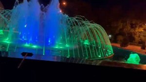 В Абакане прошли гидроиспытания нового фонтана на Театральной площади