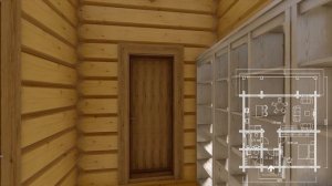 Проект одноэтажного дома с плоской крышей и панорамными окнами