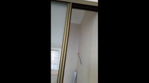 Раздвижная перегородка с матовым стеклом