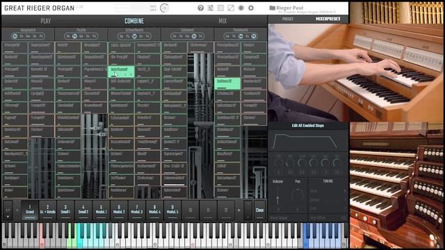 Tour of Stops - Rieger-Organ - IV/116, Konzerthaus Wien (Vienna Organ Player, VSL)