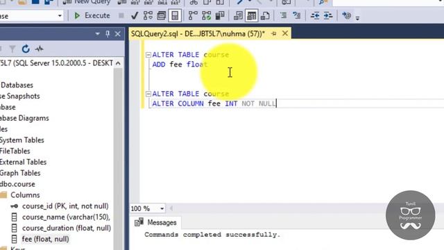 SQL ALTER TABLE Statement | Tutorial in Tamil | Tamil Programmer