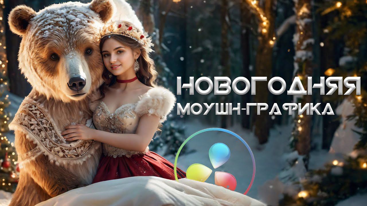 Новогодняя моушн-графика в Davinci Resolve