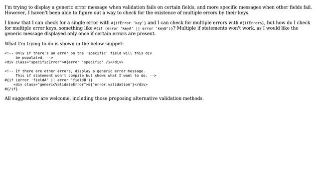 Play Framework 1.2.4 : Checking for the existence of specific errors (2 Solutions!!) смотреть онлайн