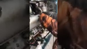 Запуск СМД62 пусковым двигателем. Трактор т 150 к