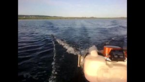 Проверка пиленного винта на большой воде.