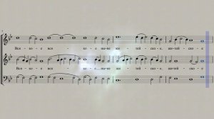 Херувимская песнь. Иже херувимы. Некие рукописные ноты.
