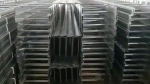 Склад лестничных лотков на заводе ЛИДЕР