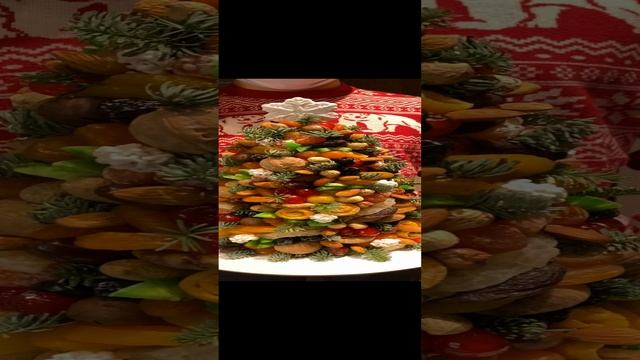 Новогодняя елка из орехов и сухофруктов — Мастерская съедобных букетов BOTVABUKET